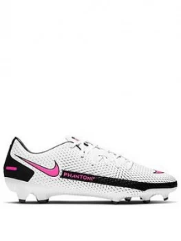 Nike Mens Phantom Gt Academy Firm Ground Football Boot, White/Pink, Size 8, Men