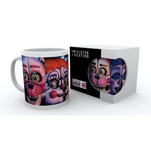 Five Nights at Freddys Sister Location Faces Mug