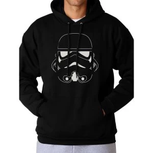 Star Wars - Mens Small Trooper Head Pullover Hoodie (Black)