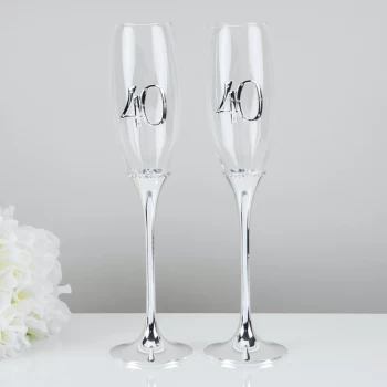 Celebrations Set of 2 Champagne Flutes - 40