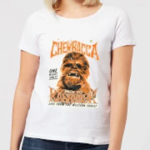 Star Wars Chewbacca One Night Only Womens T-Shirt - White - S