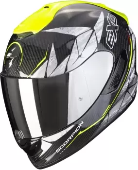 Scorpion EXO-1400 Air Carbon Aranea Helmet, black-yellow, Size S, black-yellow, Size S