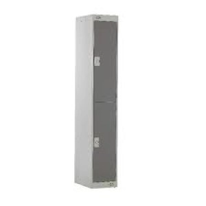 Two Compartment Locker D450mm Dark Grey Door MC00045