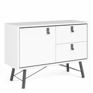 Ry Sideboard With 1 Door And 2 Drawers Matt White