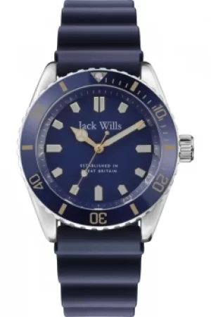 Jack Wills Black Stone Watch JW019RBBL