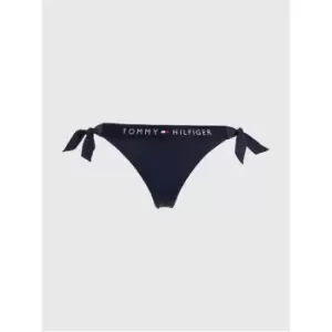 Tommy Hilfiger Side Tie Cheeky Bikini - Blue