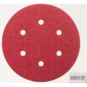 Bosch Red Wood Sanding Disc 150mm 150mm 240g Pack of 5