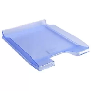 Exacompta Letter Trays Office, Ice Blue Translucent, Pack of 10