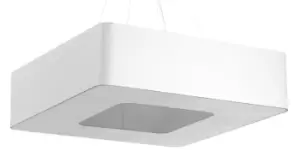 Urano Square Pendant Light White 80cm E27