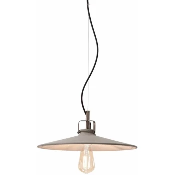 Ideal Lux Lighting - Ideal Lux Brooklyn - 1 Light Dome Ceiling Pendant Light Burnished Finish, E27