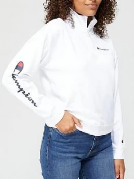 Champion Zip Through Track Top - White, Size XS, Women