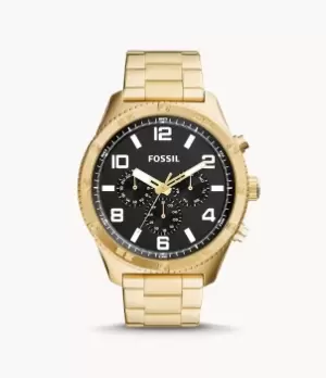 Fossil Men Brox Multifunction Gold-Tone Stainless Steel Watch