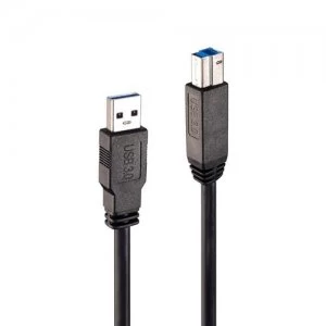 Lindy 43098 USB cable 10 m 3.2 Gen 1 (3.1 Gen 1) USB A USB B Black