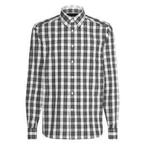 Calvin Klein Windowpane Check Shirt - White / Black