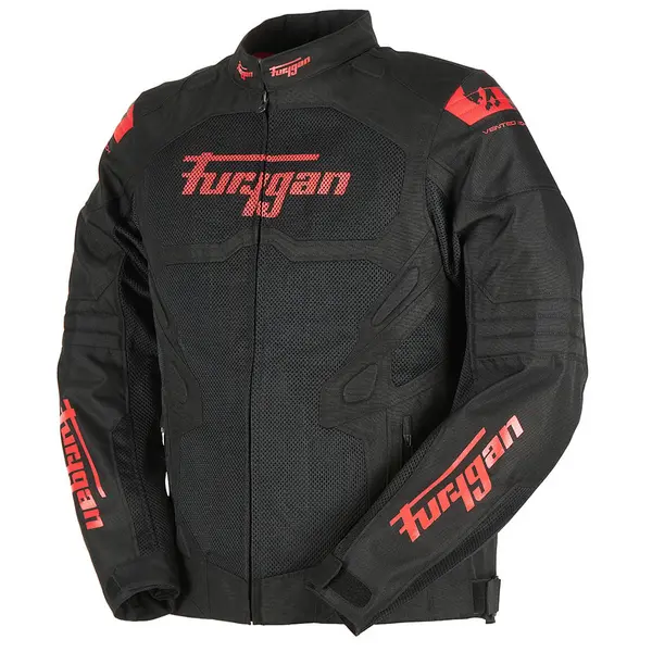 Furygan Atom Vented Evo Jacket Black Red Size 3XL