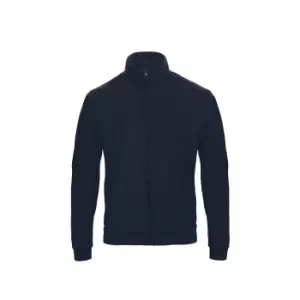 B&C Adults Unisex ID.206 50/50 Full Zip Sweat Jacket (XS) (Navy Blue)