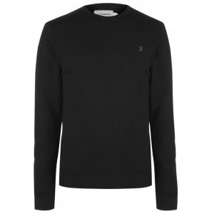 Farah Vintage Tim Crew Sweatshirt - Black 010