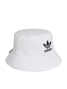 adidas Originals Trefoil Bucket Hat, White Size M Men