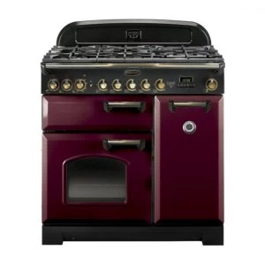 Rangemaster CDL90DFFCY-B Classic Deluxe 90cm Dual Fuel Range Cooker Cranberry-B