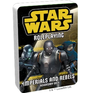 Star Wars Roleplaying Imperials and Rebels III Adversary Deck