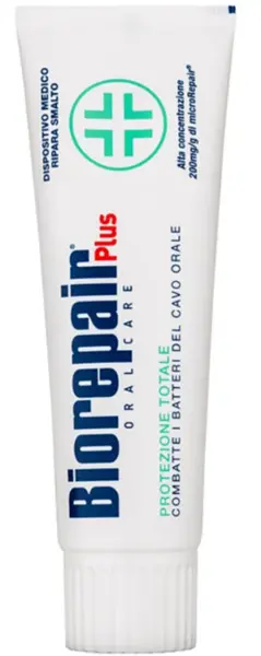 Biorepair Oral Care Plus Total Protection Combats Oral Cable Bacteria Toothpaste 75ml