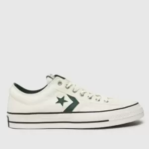 Converse Star Player 76 Trainers In White & Green