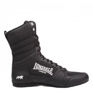 Lonsdale Contender Boxing Boots Mens - Black/White