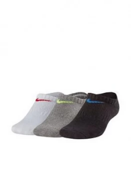 Nike Childrens Pack of 3 Everyday Socks - Multi Size M 5-8