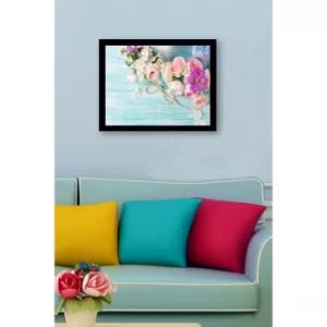 SC0839 Multicolor Decorative Framed MDF Painting