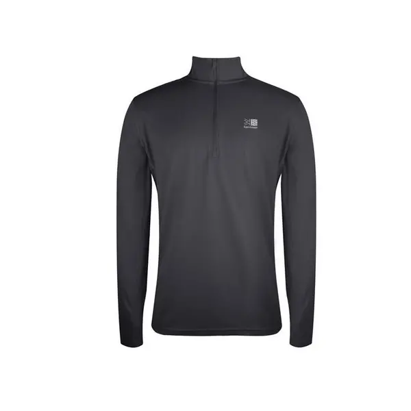 Karrimor Long Sleeve Zip Top Mens - Grey XS