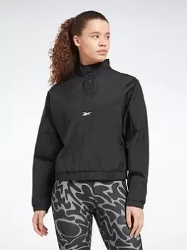 Reebok Workout Ready Woven Jacket - Black, Size L, Women