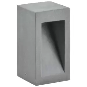 Belleville Outdoor Pedestal Light Grey Cement Glass LED 6W 450Lm 3000K IP65 - Merano