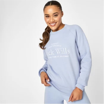 Jack Wills Hunston Graphic Crew Neck Sweatshirt - Soft Blue