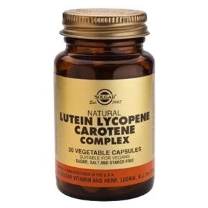 Solgar Natural Lutein Lycopene Carotene Complex 30 Vegicaps