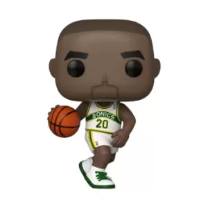 NBA Legends Gary Payton Sonics (Home Jersey) Pop! Vinyl Figure