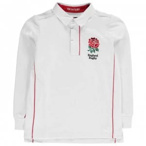 RFU England Long Sleeve Jersey Junior Boys - White