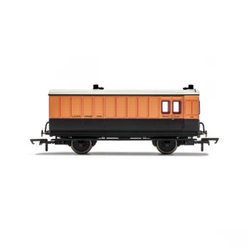 Hornby LSWR, 4 Wheel Coach, Brake Baggage, 140 - Era 2 Model Train