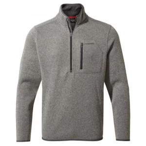 Craghoppers Etna Half Zip Fleece Top - Soft Grey Marl