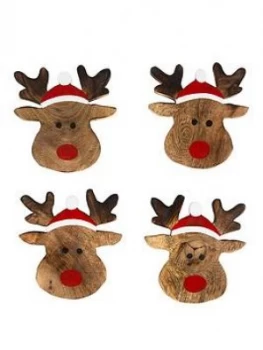 Sass & Belle Rudolph The Reindeer Coasters Set Of 4