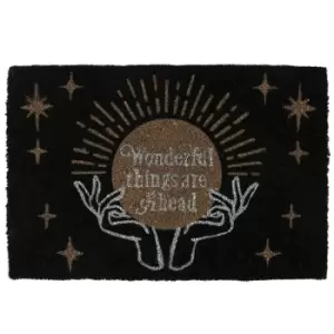 Fortune Teller Door Mat (One Size) (Black/Gold/Silver) - Something Different