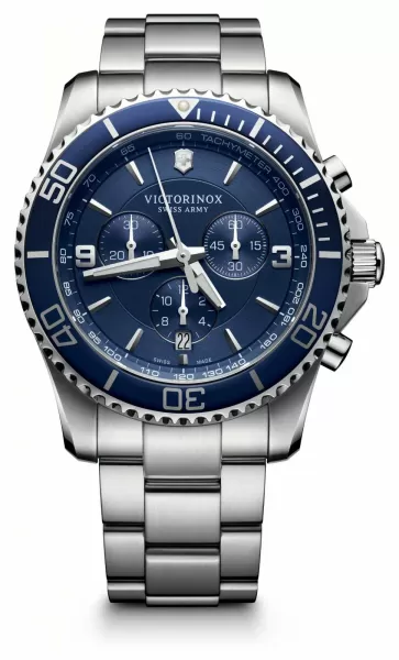 Victorinox 241689 Mens Maverick Chronograph Stainless Steel Watch