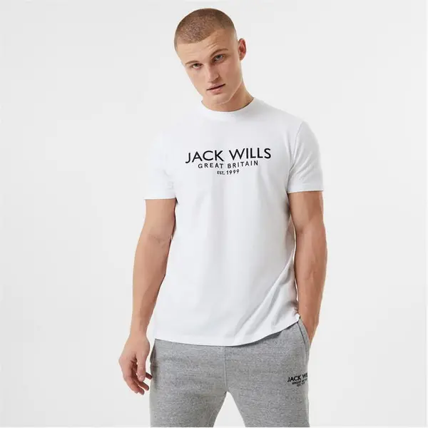 Jack Wills Carnaby Logo T-Shirt - White XL