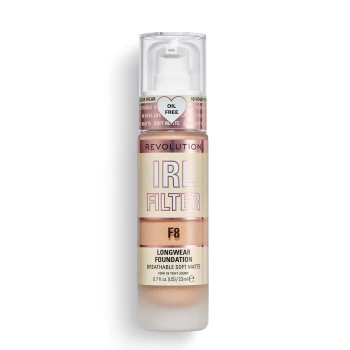 Makeup Revolution IRL Filter Longwear Foundation 23ml (Various Shades) - F8