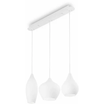 Ideal Lux Lighting - Ideal Lux Soft - 3 Light Hanging Ceiling Pendant Light White, E14