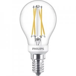 Philips Lighting LED (monochrome) EEC A++ (A++ - E) E14 Droplet 4.5 W = 40 W Warm white (Ø x L) 4.5cm x 8.2cm dimmable