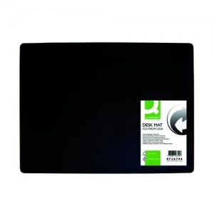 Q-Connect PP Desk Mat With Non-Slip Surface 40X53 Black KF26794