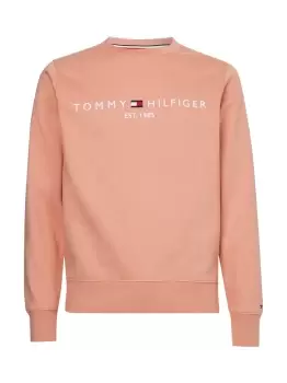 Tommy Hilfiger Logo Printed Sweatshirt In Guava - Size S