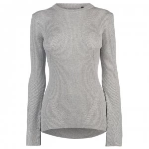 Firetrap Blackseal Peplum Jumper - Grey