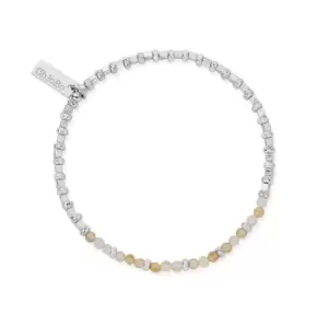 ChloBo Sterling Silver Citrine Sparkle Cube Bracelet