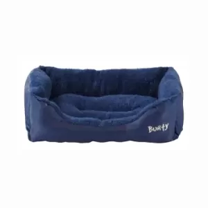 Bunty Deluxe Medium Soft Dog Bed - Blue